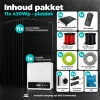 Inhoud 11x430Wp platdakpakket met serie-omvormer en alle meegeleverde onderdelen