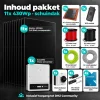 Inhoud 11x430Wp schuindakpakket met serie-omvormer en alle meegeleverde onderdelen