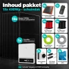 Inhoud 13x430Wp schuindakpakket met serie-omvormer en alle meegeleverde onderdelen