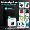 Inhoud 5x430Wp platdakpakket met serie-omvormer en alle meegeleverde onderdelen