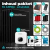 Inhoud 6x430Wp schuindakpakket met serie-omvormer en alle meegeleverde onderdelen
