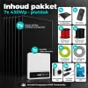 Inhoud 7x430Wp platdakpakket met serie-omvormer en alle meegeleverde onderdelen