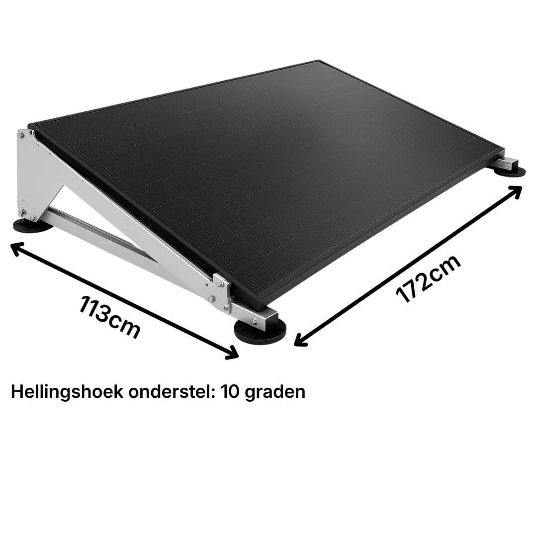 Afmetingen 430Wp platdak pakket