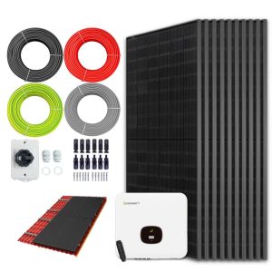 Zonnepanelen pakket voor schuindak - 4.3 kW - 10x 430wp panelen