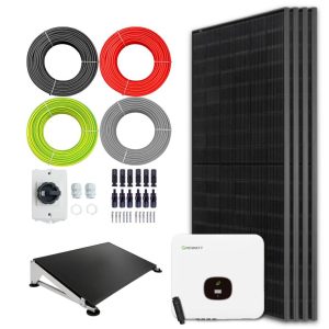Zonnepanelen pakket voor platdak - 1.7 kW - 4x 430wp panelen