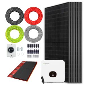 Zonnepanelen pakket voor schuindak - 2.6 kW - 6x 430wp panelen