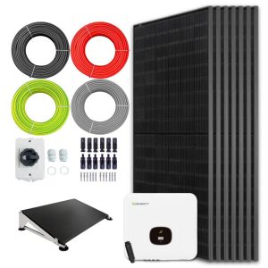 Zonnepanelen pakket voor platdak - 3.0 kW - 7x 430wp panelen