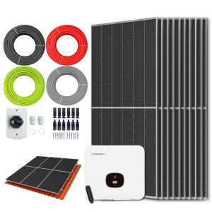 Zonnepanelen pakket voor schuindak - 5.6 kW - 10x 560wp panelen