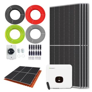 Zonnepanelen pakket voor schuindak - 2.2 kW - 4x 560wp panelen