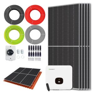 Zonnepanelen pakket voor schuindak - 2.8 kW - 5x 560wp panelen