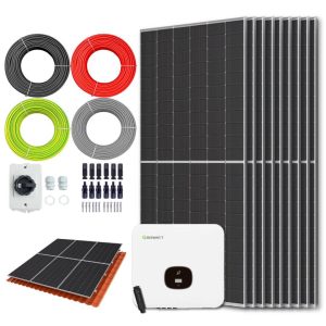 Zonnepanelen pakket voor schuindak - 5.0 kW - 9x 560wp panelen