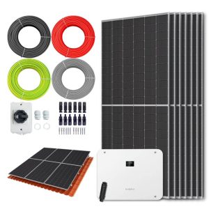 Zonnepanelen pakket voor schuindak - 4.9 kW - 7x 700wp panelen
