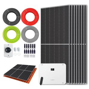 Zonnepanelen pakket voor schuindak - 5.6 kW - 8x 700wp panelen