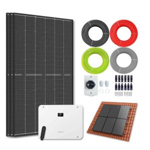 Zonnepanelen pakket voor schuindak - 2.1 kW - 3x 700wp panelen