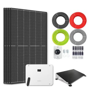 Zonnepanelen pakket voor platdak - 2.8 kW - 4x 700wp panelen