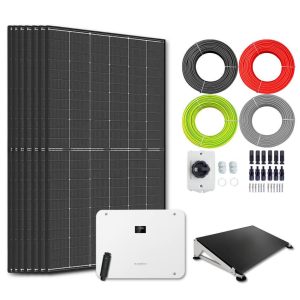 Zonnepanelen pakket voor platdak - 6.3 kW - 9x 700wp panelen