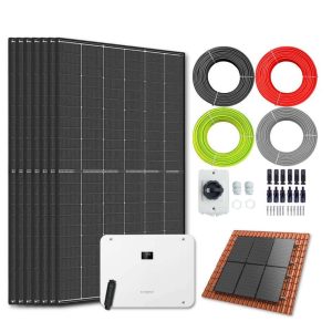 Zonnepanelen pakket voor schuindak - 4.2 kW - 6x 700wp panelen