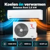 Compleet Single Split Airco pakket - 2.6 kW -  Koelen en Verwarmen - Doe-het-zelf pakket - Koelen én verwarmen