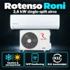 Compleet Single Split Airco pakket - 2.6 kW -  Koelen en Verwarmen - Doe-het-zelf pakket - Rotenso Roni