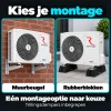 Compleet Single Split Airco pakket - 2.6 kW -  Koelen en Verwarmen - Doe-het-zelf pakket - Kies je montage