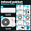 Compleet Single Split Airco pakket - 3.5 kW -  Koelen en Verwarmen - Doe-het-zelf pakket - Inhoud pakket