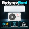 Compleet Single Split Airco pakket - 3.5 kW -  Koelen en Verwarmen - Doe-het-zelf pakket - Rotenso Roni