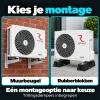 Compleet Single Split Airco pakket - 3.5 kW -  Koelen en Verwarmen - Doe-het-zelf pakket - Kies je montage