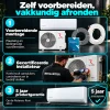 Compleet Single Split Airco pakket - 5.1 kW -  Koelen en Verwarmen - Doe-het-zelf pakket - Zelf voorbereiden, vakkundig afronden