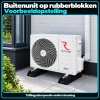 Compleet Single Split Airco pakket - 5.1 kW -  Koelen en Verwarmen - Doe-het-zelf pakket - Buitenunit op rubberblokken