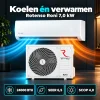 Compleet Single Split Airco pakket - 7.0 kW -  Koelen en Verwarmen - Doe-het-zelf pakket - Koelen én verwarmen