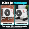 Compleet Single Split Airco pakket - 2x 2.6 kW bundel -  Koelen en Verwarmen - Doe-het-zelf pakket - Kies je montage