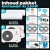 Compleet Single Split Airco pakket - 2x 3.5 kW bundel -  Koelen en Verwarmen - Doe-het-zelf pakket - Inhoud pakket