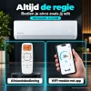 Compleet Single Split Airco pakket - 2x 3.5 kW bundel -  Koelen en Verwarmen - Doe-het-zelf pakket - Altijd de regie