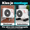Compleet Single Split Airco pakket - 2x 3.5 kW bundel -  Koelen en Verwarmen - Doe-het-zelf pakket - Kies je montage