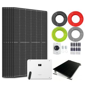 Zonnepanelen pakket voor platdak - 8.4 kW - 12x 700wp panelen