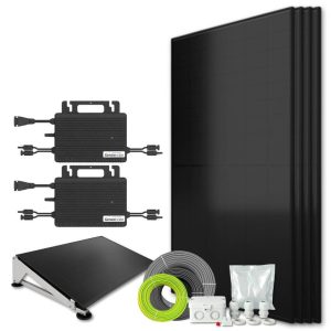 Zonnepanelen pakket voor platdak - 1.7 kW - 4x 430wp met micro-omvormers - Plug & Play