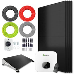 Zonnepanelen pakket voor platdak - 1.7 kW - 4x 430wp panelen