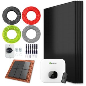 Zonnepanelen pakket voor schuindak - 1.7 kW - 4x 430wp panelen
