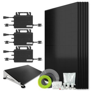 Zonnepanelen pakket voor platdak - 2.2 kW - 5x 430wp met micro-omvormers - Plug & Play