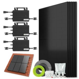 Zonnepanelen pakket voor schuindak - 2.2 kW - 5x 430wp met micro-omvormers - Plug & Play