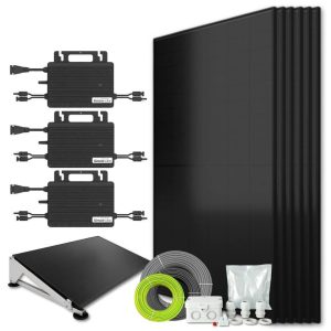 Zonnepanelen pakket voor platdak - 2.6 kW - 6x 430wp met micro-omvormers - Plug & Play