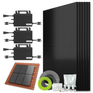 Zonnepanelen pakket voor schuindak - 2.6 kW - 6x 430wp met micro-omvormers - Plug & Play