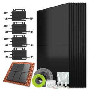Zonnepanelen pakket voor schuindak - 3.4 kW - 8x 430wp met micro-omvormers - Plug & Play