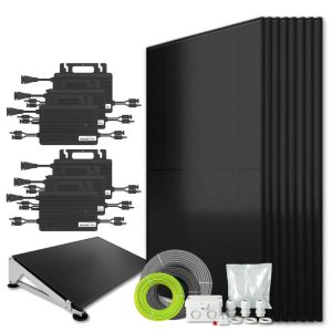 Zonnepanelen pakket voor platdak - 4.3 kW - 10x 430wp met micro-omvormers - Plug & Play
