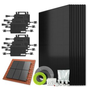 Zonnepanelen pakket voor schuindak - 4.3 kW - 10x 430wp met micro-omvormers - Plug & Play