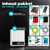 Inhoud 18x430Wp schuindakpakket met serie-omvormer en alle meegeleverde onderdelen