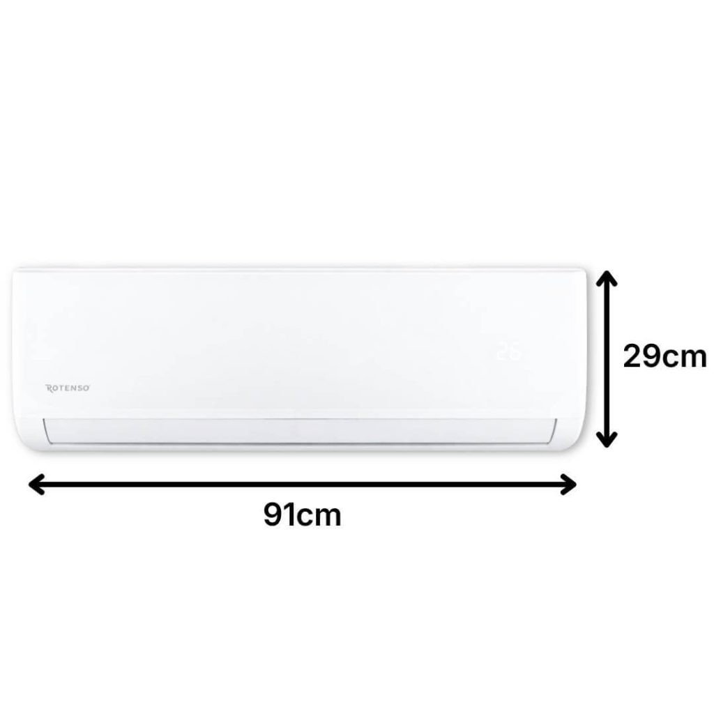 Maatvoering Roni 5,1 kW binnenunit
