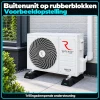Compleet Multi Split Airco pakket – 2x 2.6 kW binnenunit – Koelen en Verwarmen - Buitenunit op rubberblokken