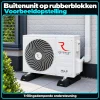 Compleet Multi Split Airco pakket – 2x 3.5 kW binnenunit – Koelen en Verwarmen - Buitenunit op rubberblokken