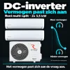Compleet Multi Split Airco pakket – 2x 3.5 kW binnenunit – Koelen en Verwarmen - DC-inverter